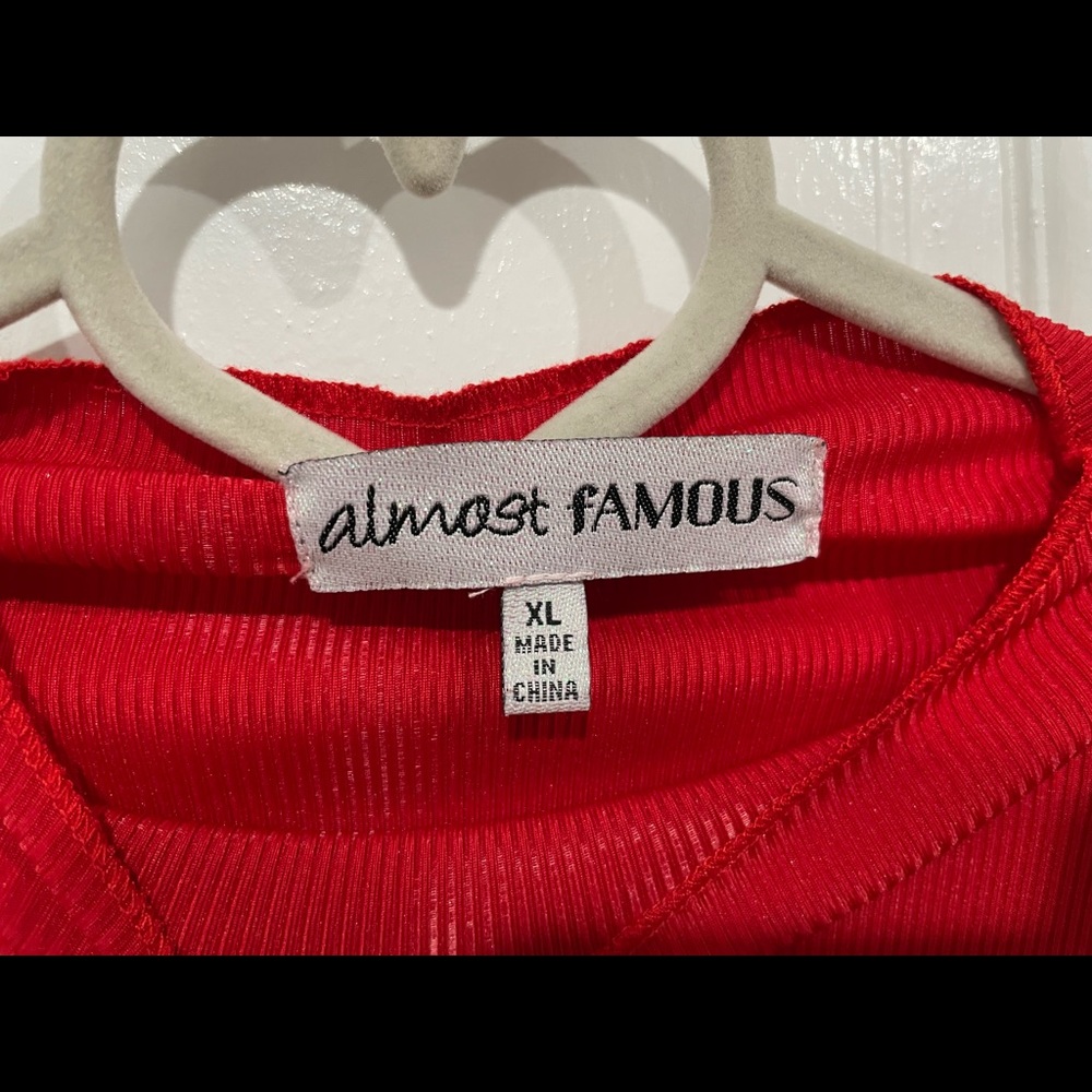 Red dress from rainbow
